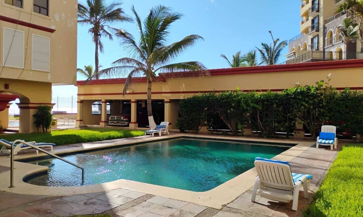 Marina Mazatlan Apartment | 2 bedroom oceanfront apartment, pool + views in Mazatlan