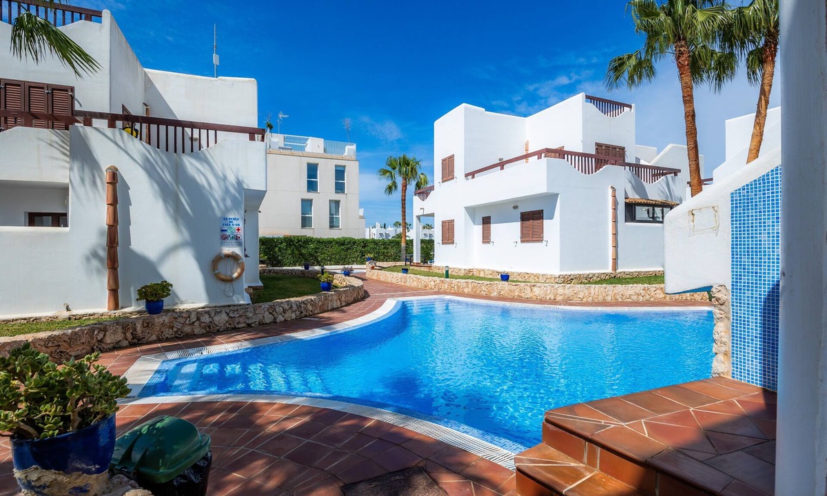 Cala d'Or Apartment | Apartment La Perla de Cala d'Or 9 with Shared Pool, Garden & Wi-Fi