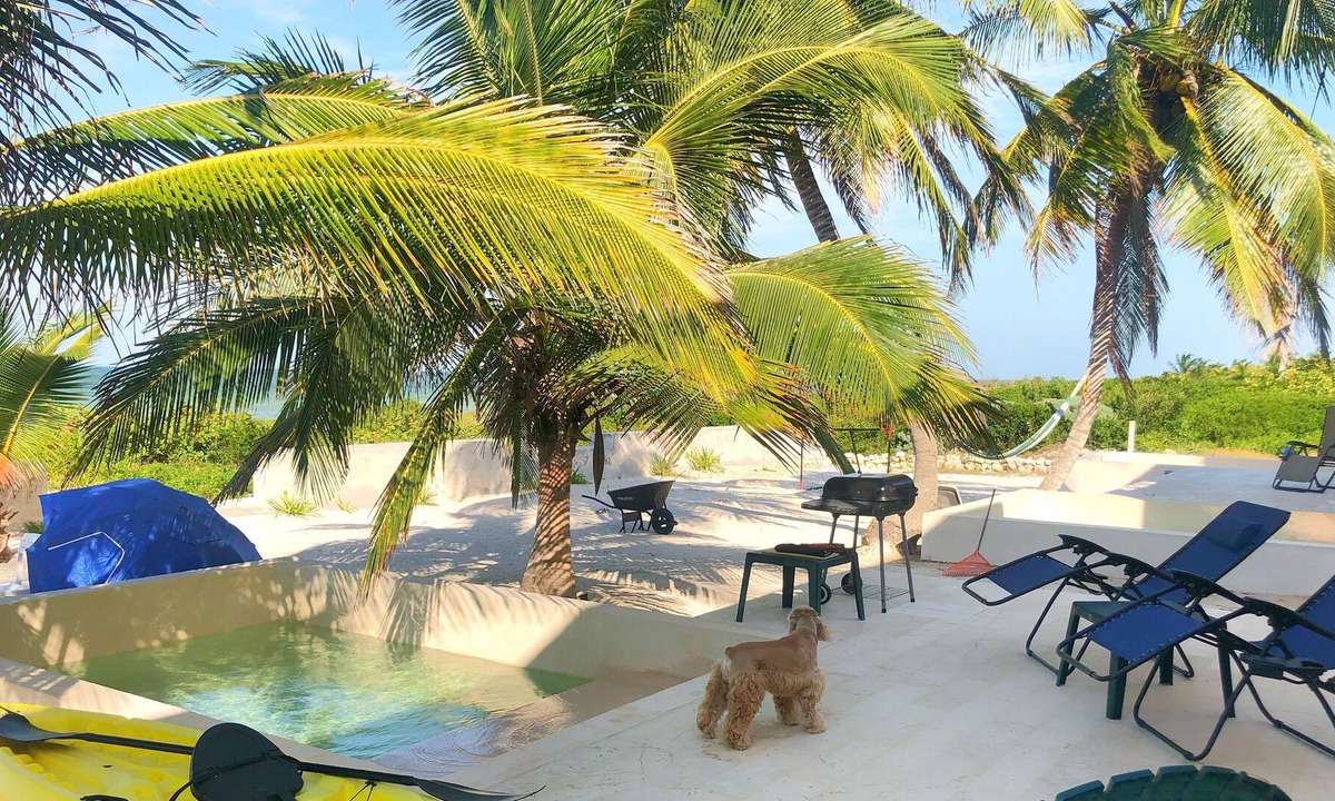 Miramar House | BEACHFRONT House with pool in San Bruno, Progreso YUCATAN