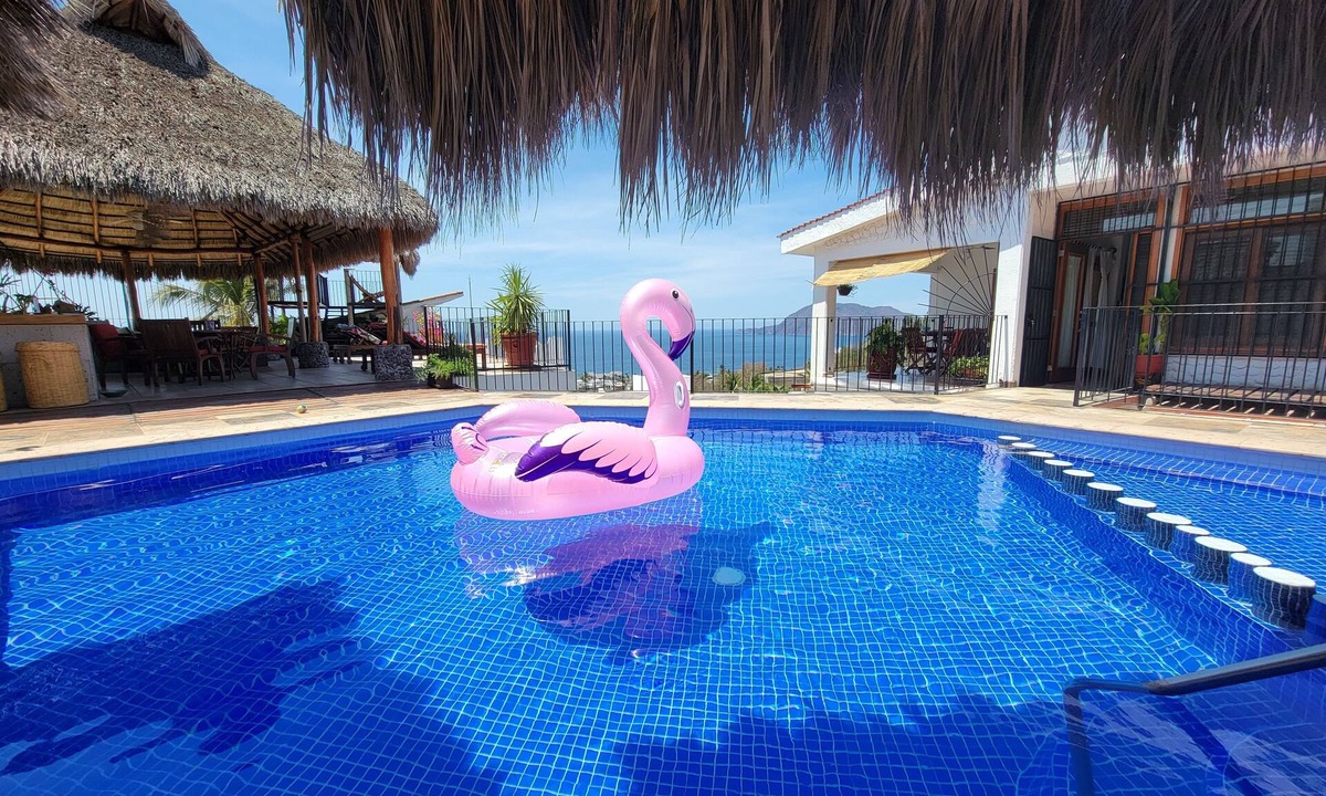 Colinas de Santiago Villa | Best Ocean Views in Manzanillo 180 degree view from king size bed all amenities