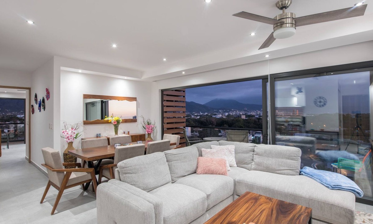 Fluvial Vallarta Condo | Brand New 2bd Penthouse Condo - 10 minutes to the beach