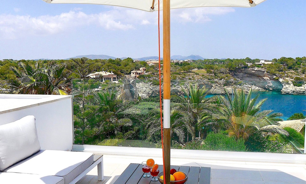Cala Llombards Villa | Casa Poggibonsi al Mar ⚓️ -pool,sea view,on the beach in 3 minutes,roof terraces