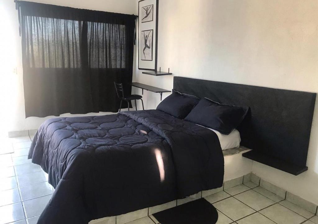 Downtown Cabo San Lucas Apartment | Cozy Black and White Studio