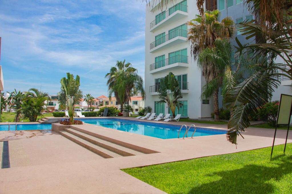 Marina Mazatlan Apartment | Departamento Isla Marina Mazatlán con alberca