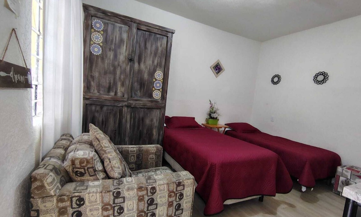 Coyoacan Apartment | El Rinconcito estudio baño-cocina privados, Coyoacán Country Club, zona segura.