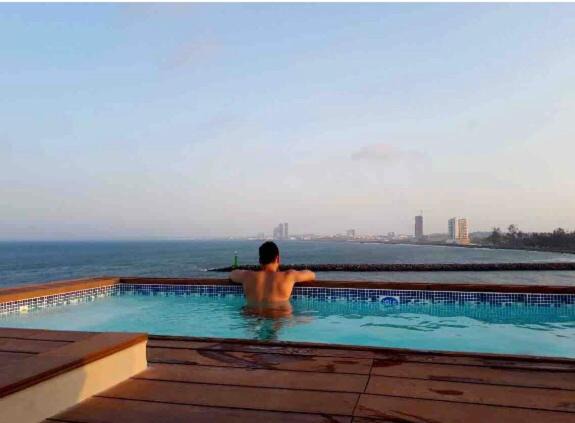 Boca del Rio Apartment | FRENTE PLAYA vista al mar, PISCINA DE USO EXCLUSIVO