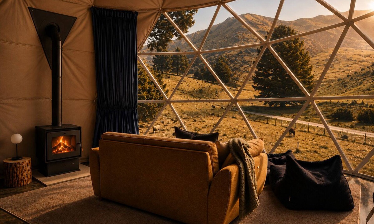 Danseys Pass Cabin | Geodome Retreat - Fireplace, Hot Tub & Mountain Views + Sauna by the river