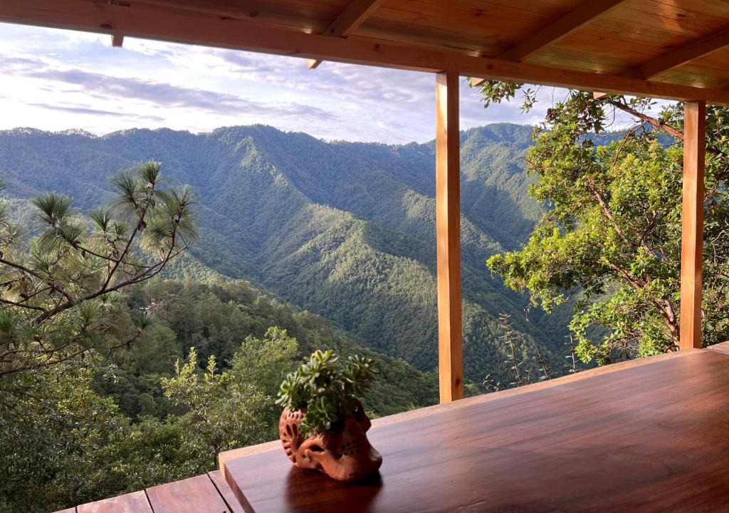 San Jose del Pacifico Cabin | Laberinto del Pacifico Cloud Cabin with Forest and Mountain View