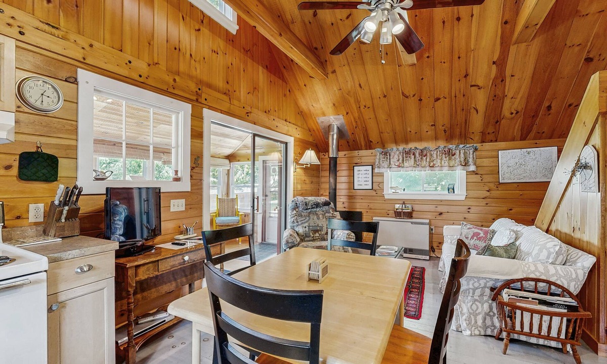 Greenville Cottage | Lakefront, cabin-inspired home with firepit, grill, & screened porch, Wifi