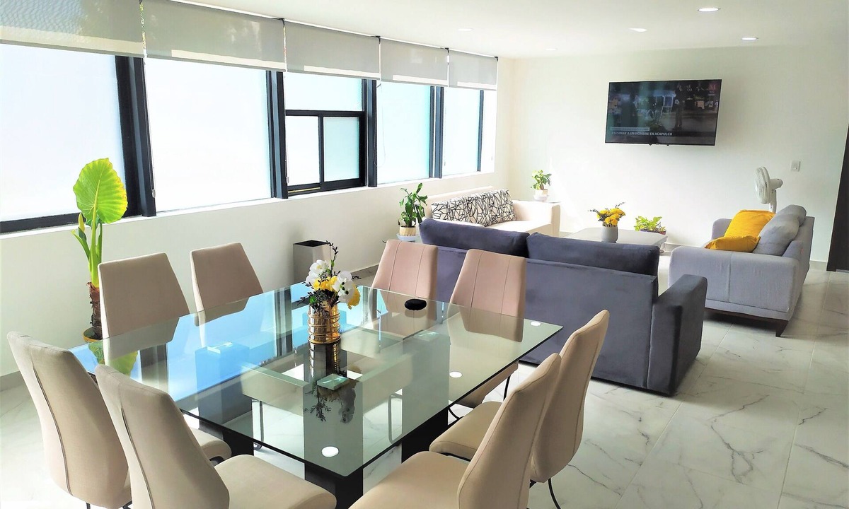 Puebla Apartment | Moderno Departamento en Cholula, Puebla. Ideal Para Familias o Para Trabajo