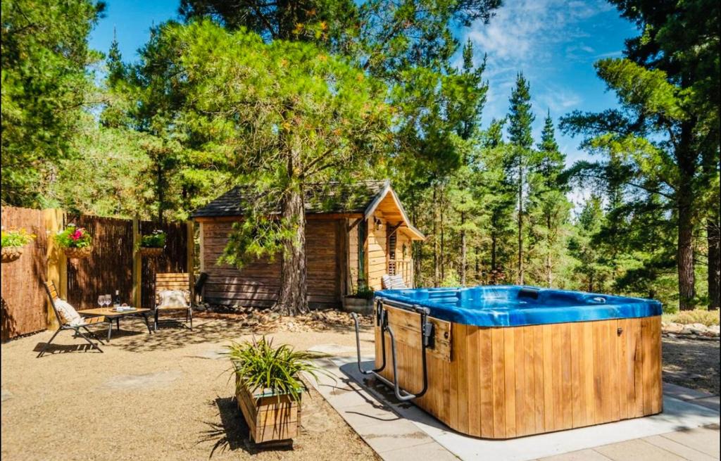 Alexandra House | Rustic cabin with hot tub - Homewood Forest Retreat