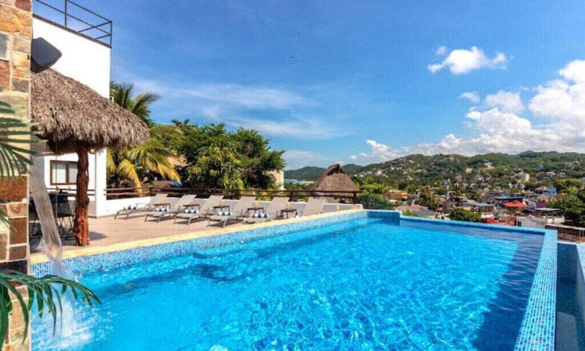 Sayulita Apartment | Spacious Studio Rooftop Pool 3 blocks from Beach