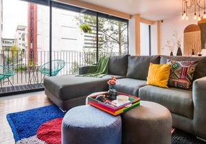 2BR Apt w/a long Pvt Balcony | Gym+Patio w/Grill