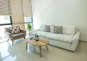 Amplio departamento Modern Boho cerca de la playa