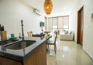 Amplio departamento Modern Boho cerca de la playa
