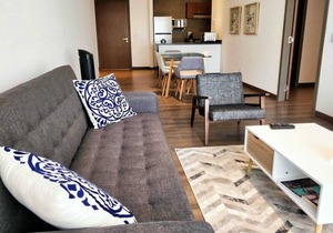 Beautifully furnished in a chic minimalist style 1 BR high speed internet