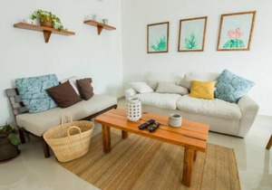 Departamento Modern Boho cerca de playa 2
