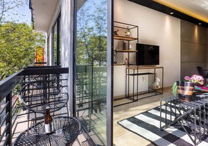 Equipped Apt w/Pvt Balcony in Reforma | Gym+Rooftop+Grill 2BR