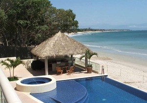 Right on the beach in Punta De Mita