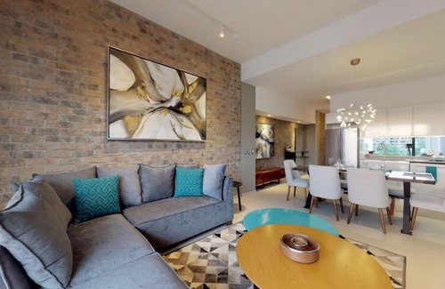 Emiliano Zapata Condo | 1BR w/Balcony + Bar + Gym | Stylish Loft 268