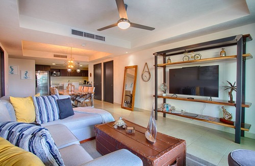 South Hotel Zone Condo | Balcony, Pools, Gym, Restaurant | Beachfront 2BR