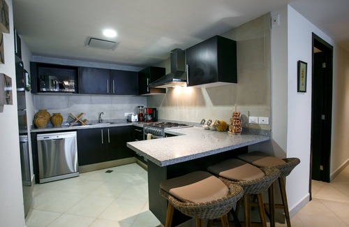 South Hotel Zone Condo | Beachfront 1BR | 5 Pools + Gym + Balcony Views