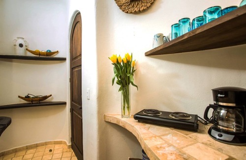 Sayulita Villa | Casa Hafiz Bedroom with patio & Kitchenette