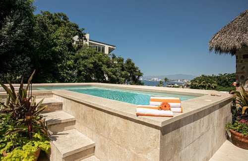 Romantic Zone House | (CH) 3B/3B, Private pool and palapa on rooftop terrace, Views, Walk to Town