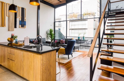 Hipodromo Apartment | Grand Duplex PH | 3BR + Cool Terrace | Heart of Condesa