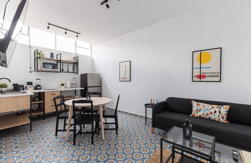 Puebla Historic Center House | Loft en Casona 212: Lujo y alta conectividad+Est