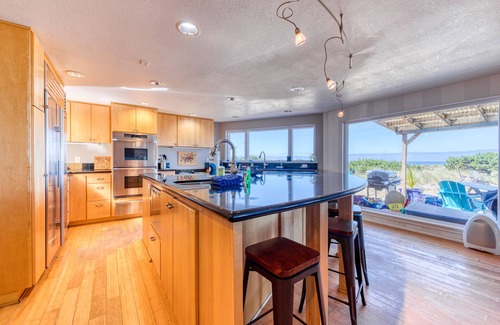 Rockaway Beach House | Oceanfront, dog-friendly beach house with game room & plenty of room