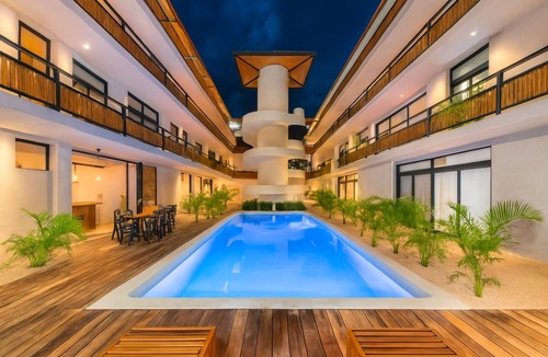 Tulum Apartment | 1-Bed Condo Kitchen Island Pool Views