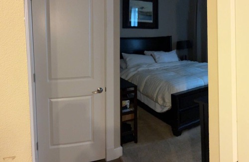 Dallas-Fort Worth Metroplex DFW Apartment | 2-bedroom apartment fiber WiFi in Addison. Set up for remote computer work.
