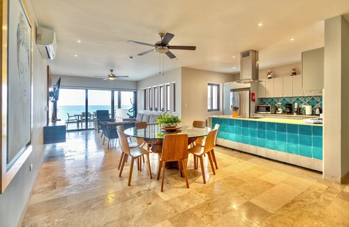 Telchac Puerto Condo | 3-bedroom condo on the beach with resort-style amenities & stunning views!