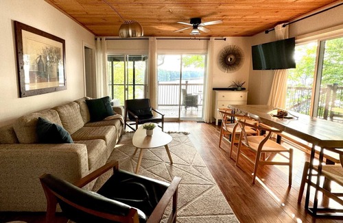 Frontenac Cottage | 3 BR Lakefront Beach Retreat; Hot Tub, Fire Pits! Pet-friendly!