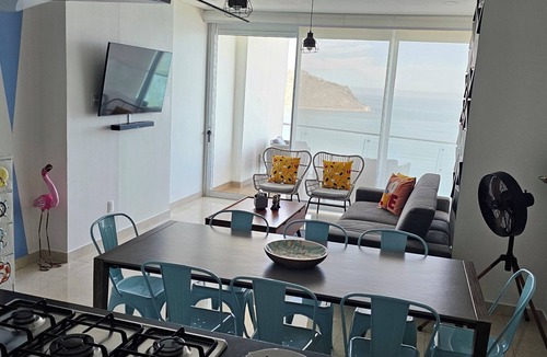 Zona Dorada Apartment | 3BR fully equipped condo OCEAN FRONT - Golden Zone
