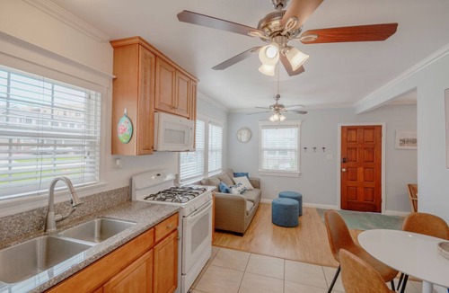 Sunset Beach House | Across quiet street from sandy beach.