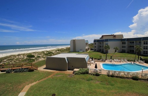Crescent Beach Apartment | Amazing Ocean Views from this 3rd Floor unit! With a Pool, Beach Boardwalk, Boat