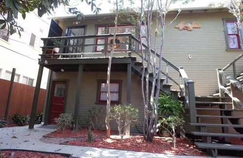 East Village Apartment | Artist's Secret Garden Downtown Long Beach