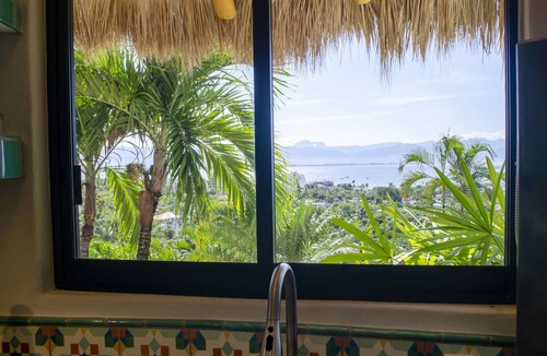 La Cruz de Huanacaxtle Villa | Bay View Large King Bed Studio with Private Terrace