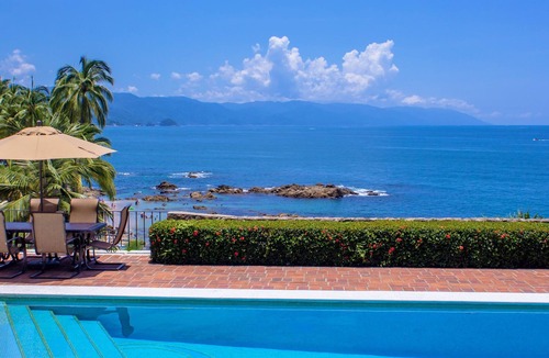 Puerto Vallarta Villa | Beach Front House , 5 minutes to down town,private pool ,staff , come to enjoy!