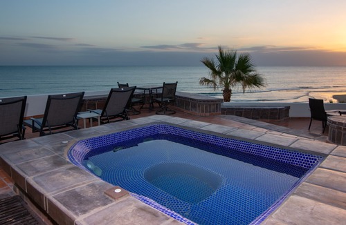 Las Conchas House | Beach Front Luxury Living & Spectacular Deck with heated Spa