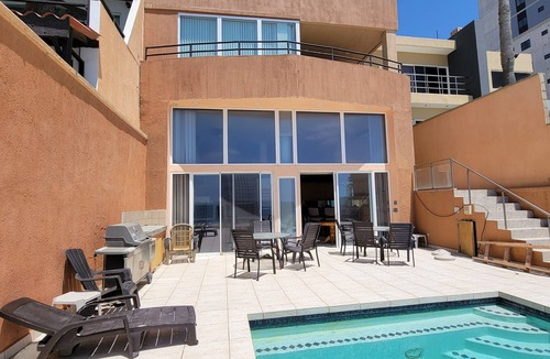 Playas De Tijuana Condo | Beach Front with Pool, Piano, Pool Table, Bar and Beach Access