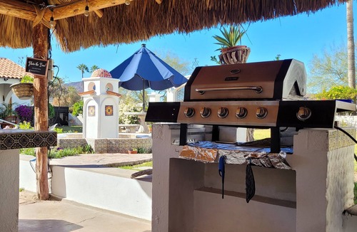 San Carlos Villa | Beautiful mexican hacienda pristine pool, bar-grill palapa close to the beach