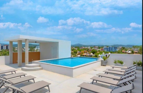 Bucerias Condo | Bellevie 71 Deluxe 2BD Condo, Steps to Beach. Golden Zone: RooftopPool