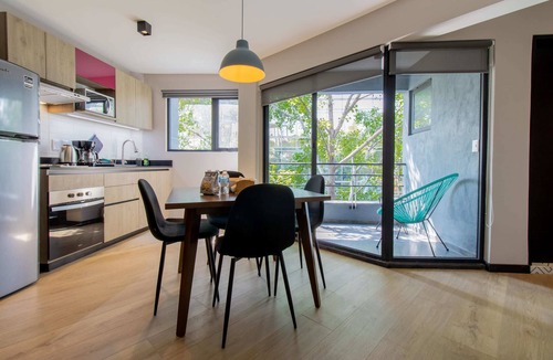 Escandon Apartment | Capitalia | Cozy Terrace Nook