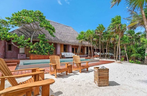Chacchoben Villa | Casa Cantarena - 3BR Beachfront villa on idyllic and secluded beach w/chef
