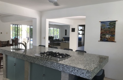 Telchac Puerto House | Casa De Cocos: A Private Family Friendly Beachfront House with A/C and Wifi