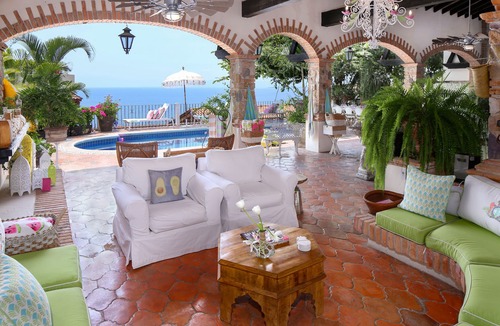 Cerro Villa | Casa Guacamole: Magical 5 BDRM Open-Air Hacienda with Million Dollar Ocean Views
