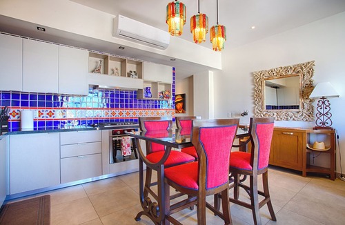 Emiliano Zapata Condo | Colorful Condo, Partial Ocean View | GYM POOLS BBQ